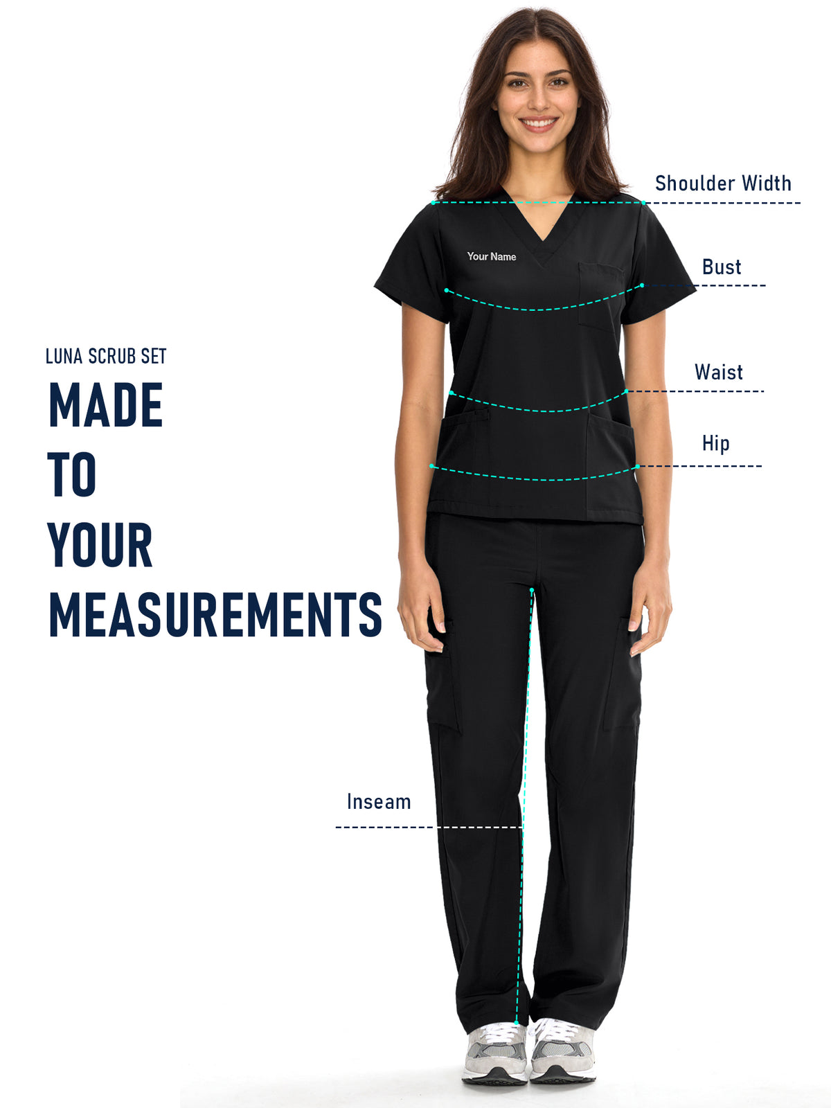 Dawn Dusk Made-to-Measure Straight-Leg Scrub Set Package