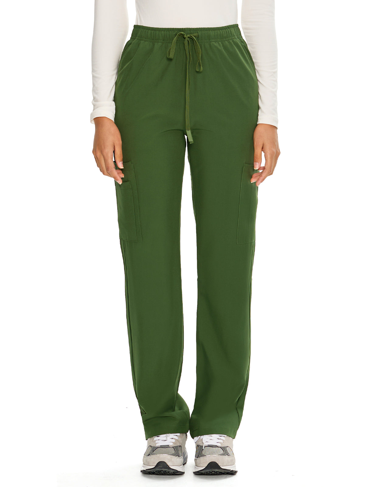 Dawn Dusk Straight-Leg Cargo Scrub Pants