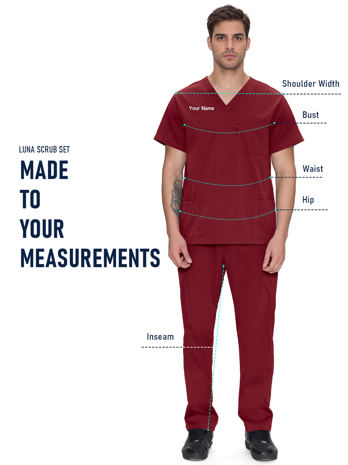 Orion Made-to-Measure Straight-Leg Scrub Set Package