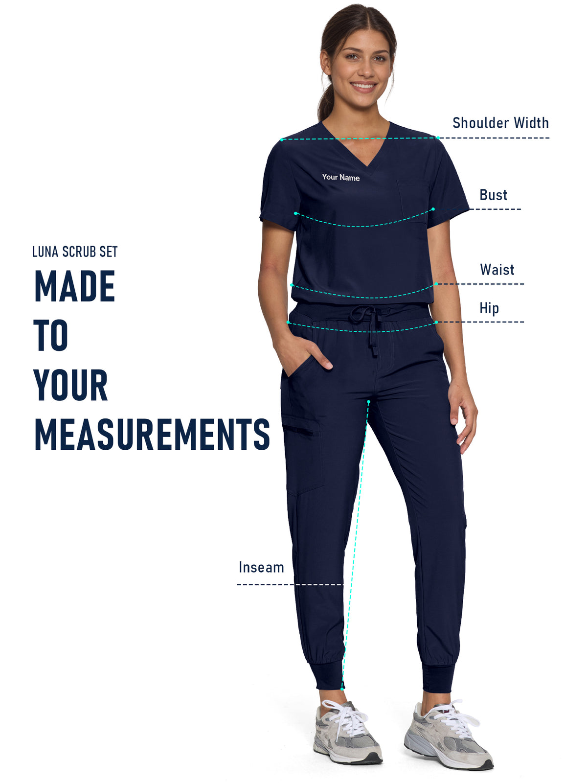 Luna Custom Scrub Set, Tailor-Made, Multi-item Package (Customized by Time)