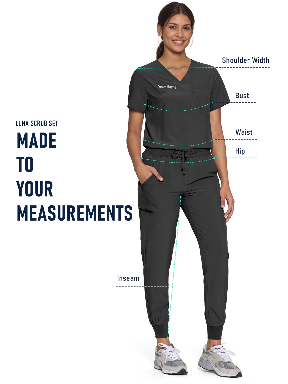 Luna Custom Scrub Set, Tailor-Made