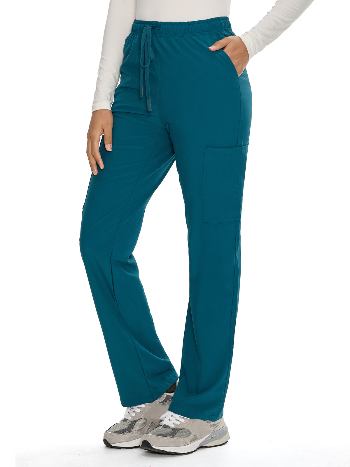 Dawn Dusk Straight-Leg Cargo Scrub Pants
