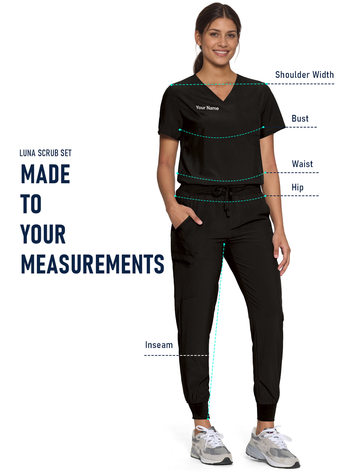 Luna Custom Scrub Set, Tailor-Made