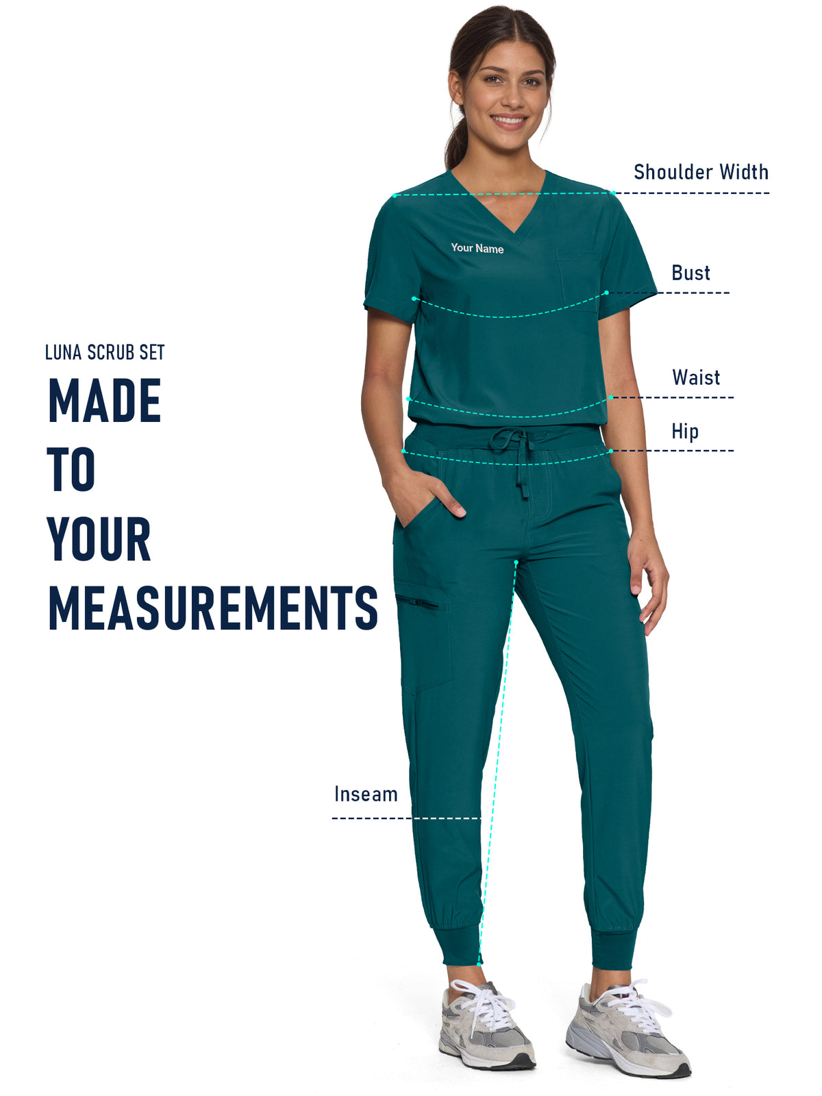 Luna Custom Scrub Set, Tailor-Made
