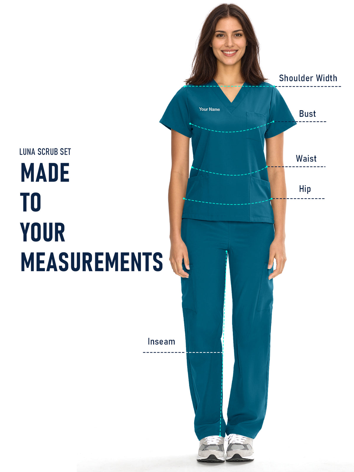 Dawn Dusk Made-to-Measure Straight-Leg Scrub Set Package