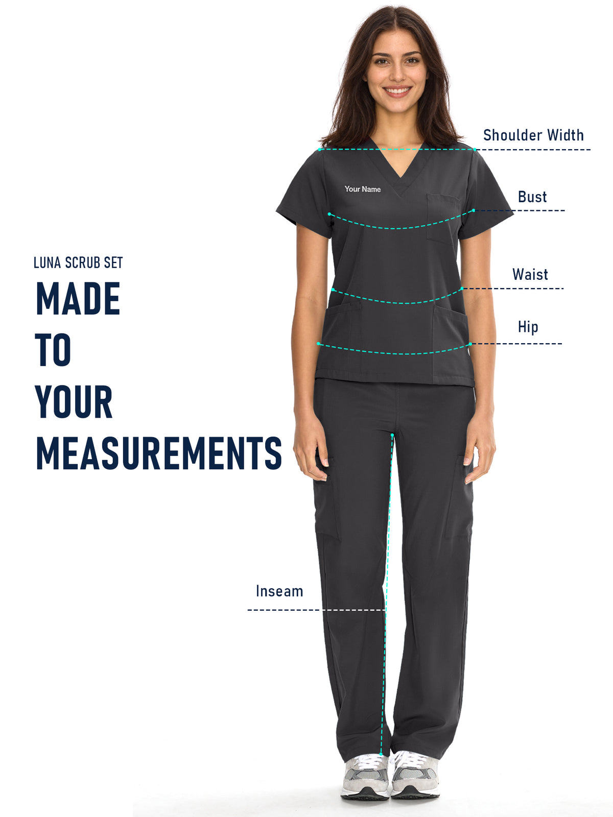 Dawn Dusk Made-to-Measure Straight-Leg Scrub Set Package