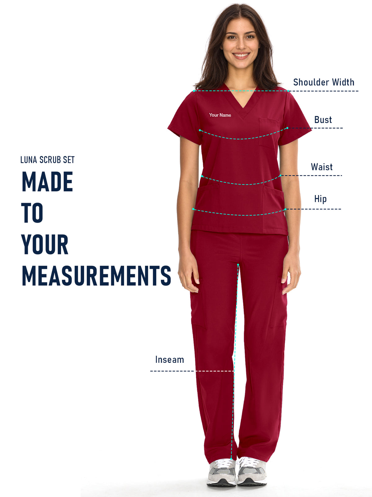 Dawn Dusk Made-to-Measure Straight-Leg Scrub Set Package