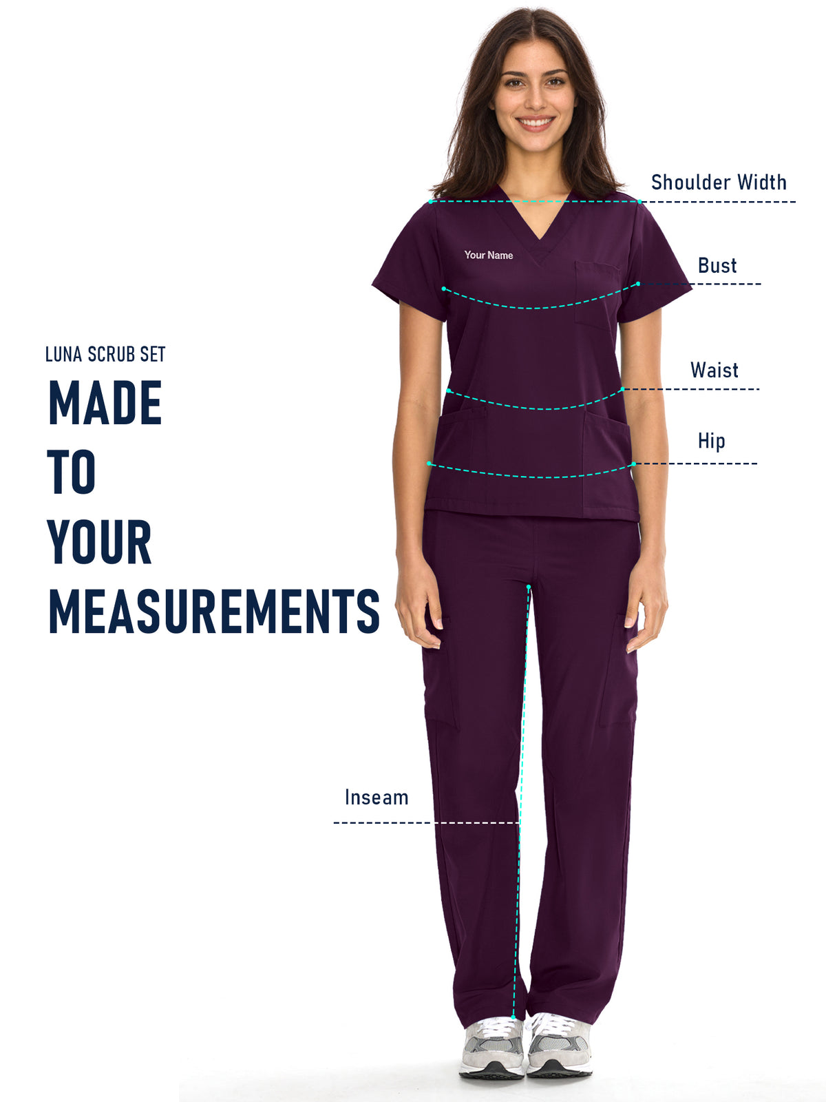 Dawn Dusk Made-to-Measure Straight-Leg Scrub Set Package