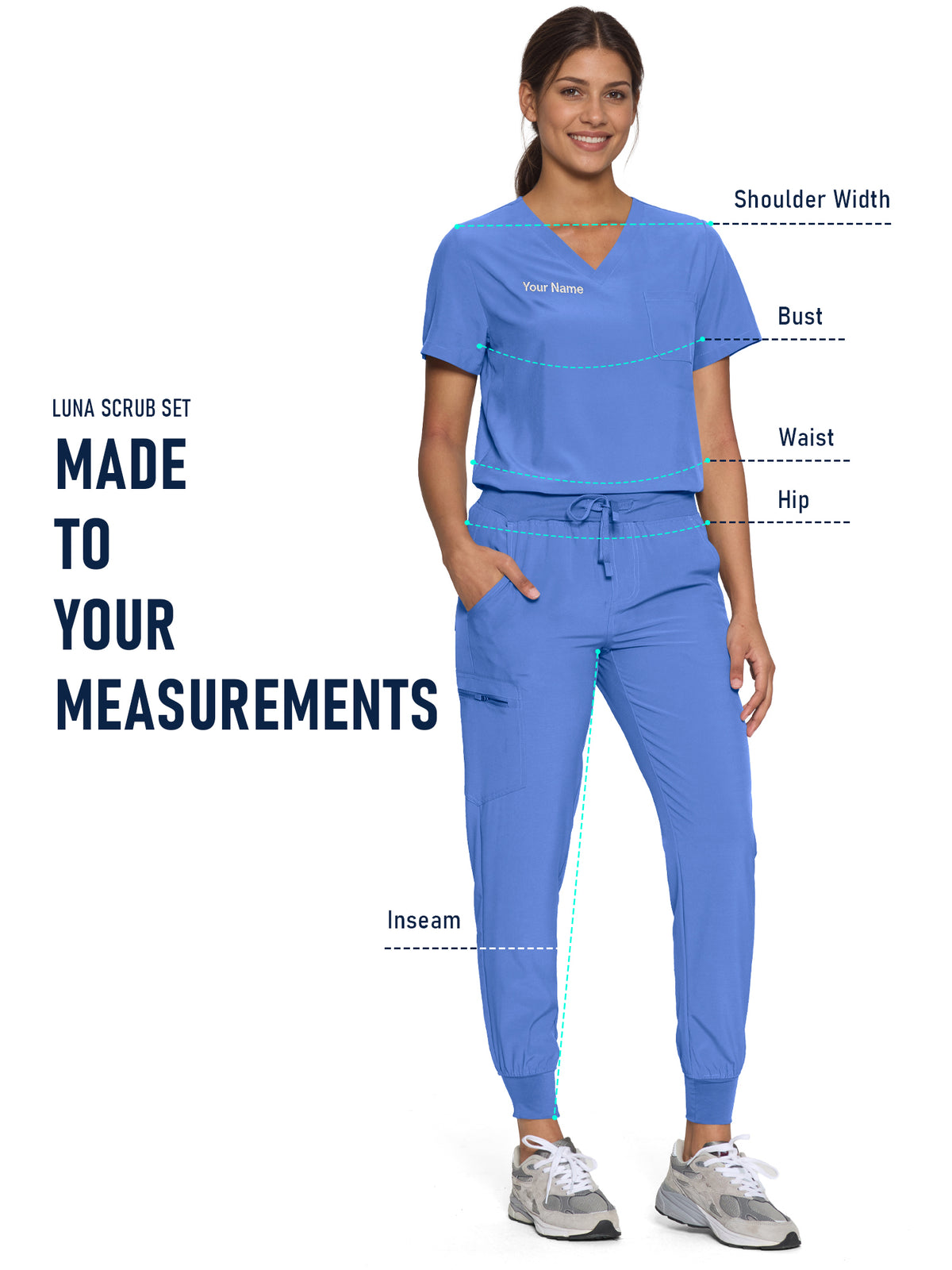 Luna Custom Scrub Set, Tailor-Made