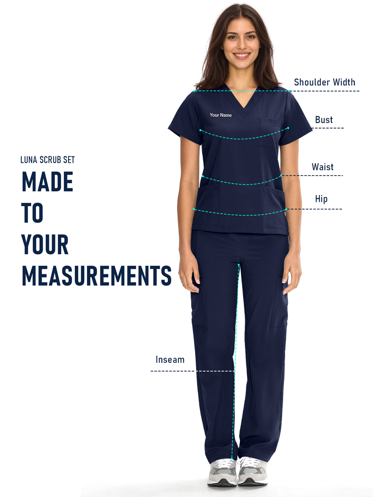 Dawn Dusk Made-to-Measure Straight-Leg Scrub Set Package