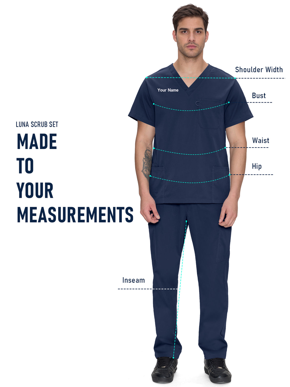 Orion Made-to-Measure Straight-Leg Scrub Set Package