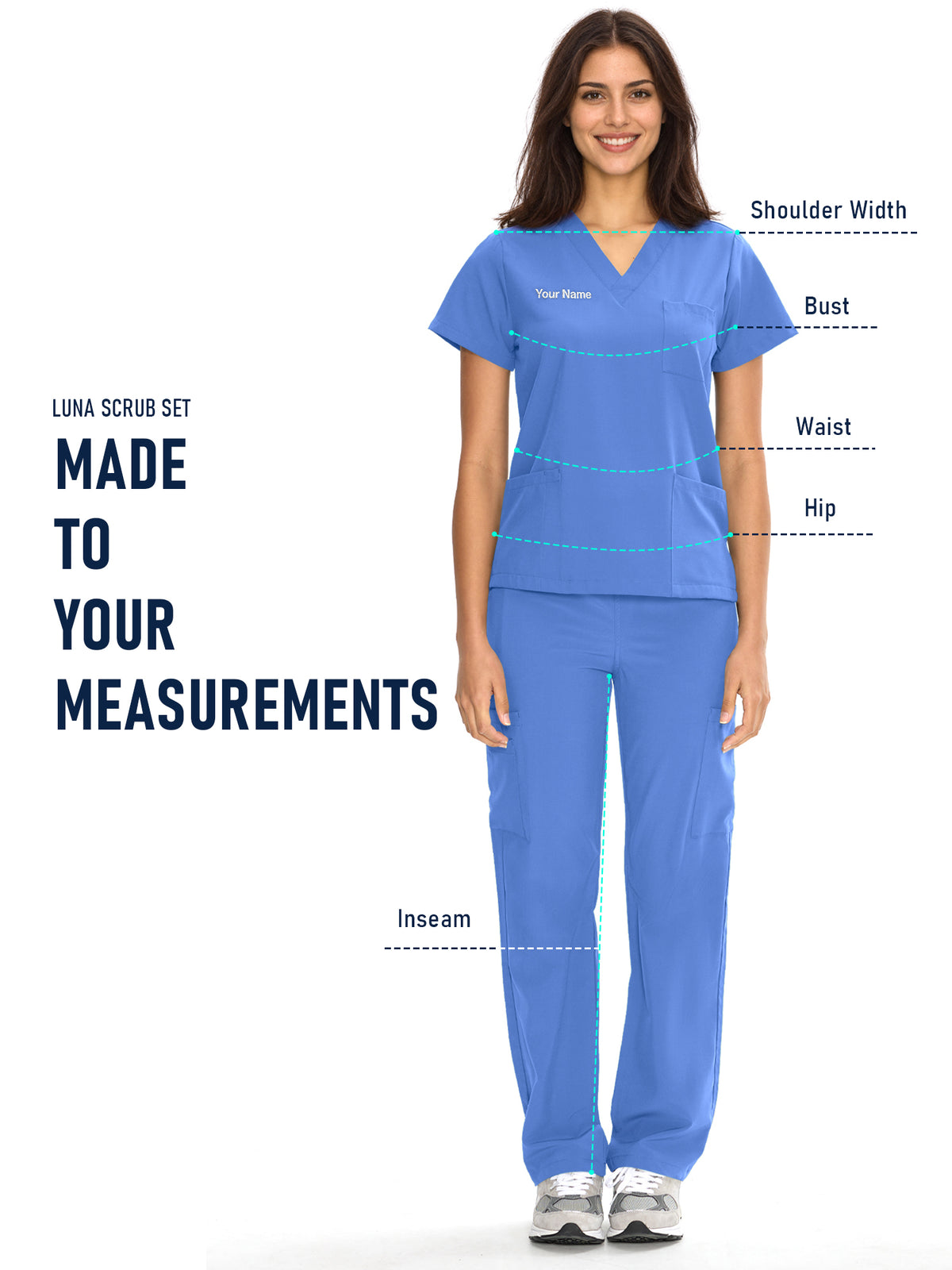 Dawn Dusk Made-to-Measure Straight-Leg Scrub Set Package