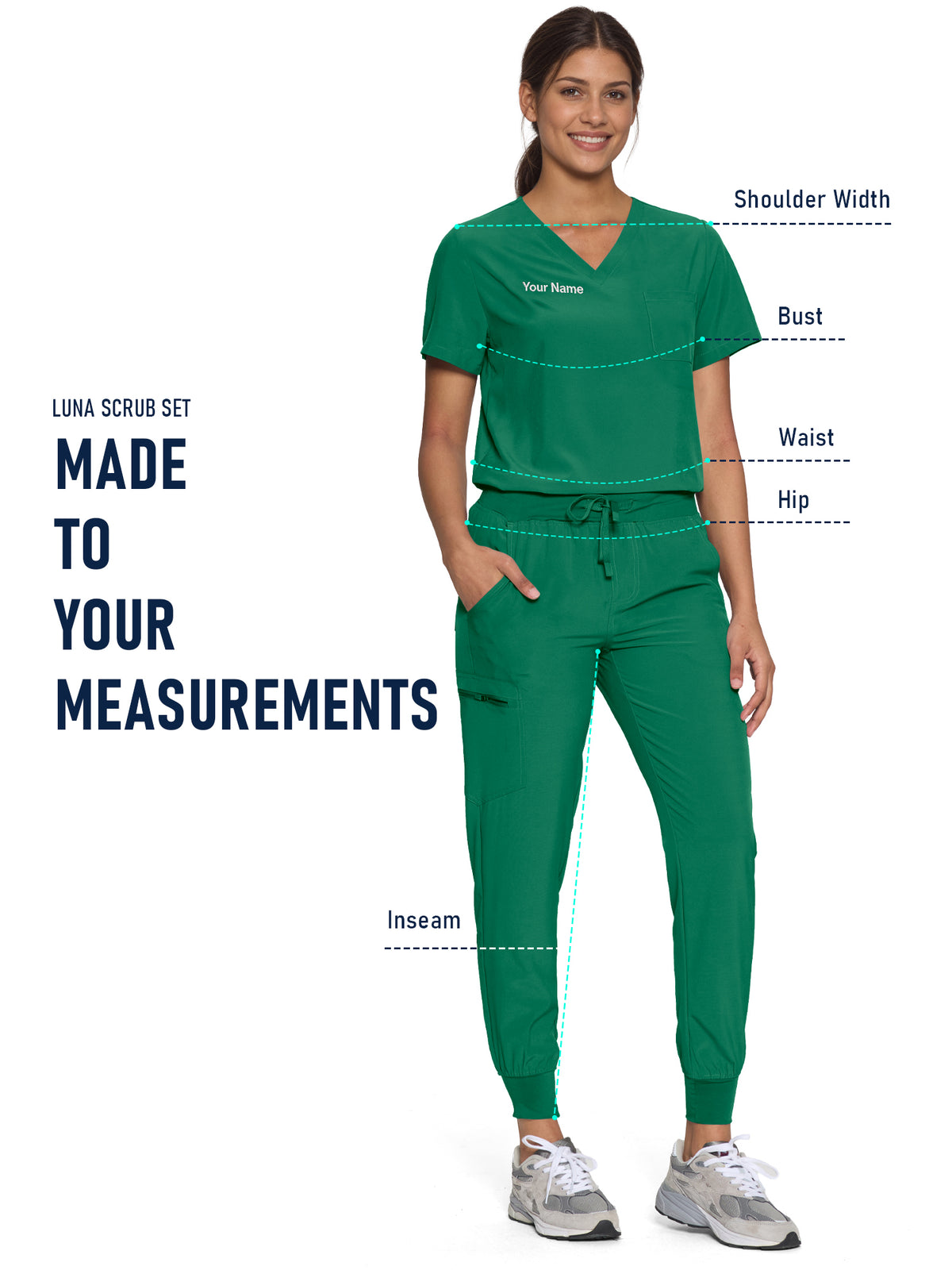 Luna Custom Scrub Set, Tailor-Made, Multi-item Package (Customized by Time)