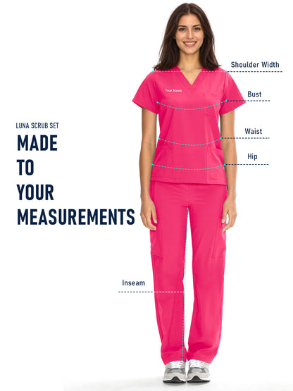 Dawn Dusk Made-to-Measure Straight-Leg Scrub Set Package