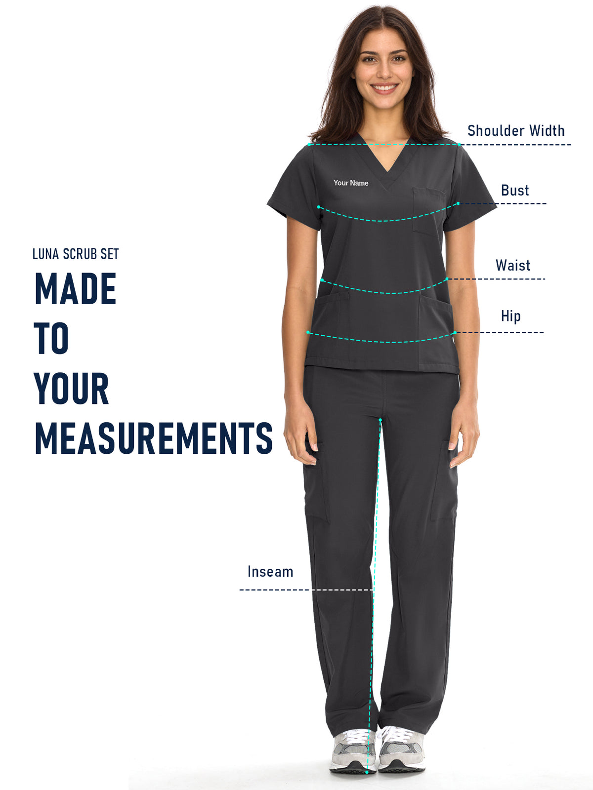 Dawn Dusk Made-to-Measure Straight-Leg Scrub Set Package