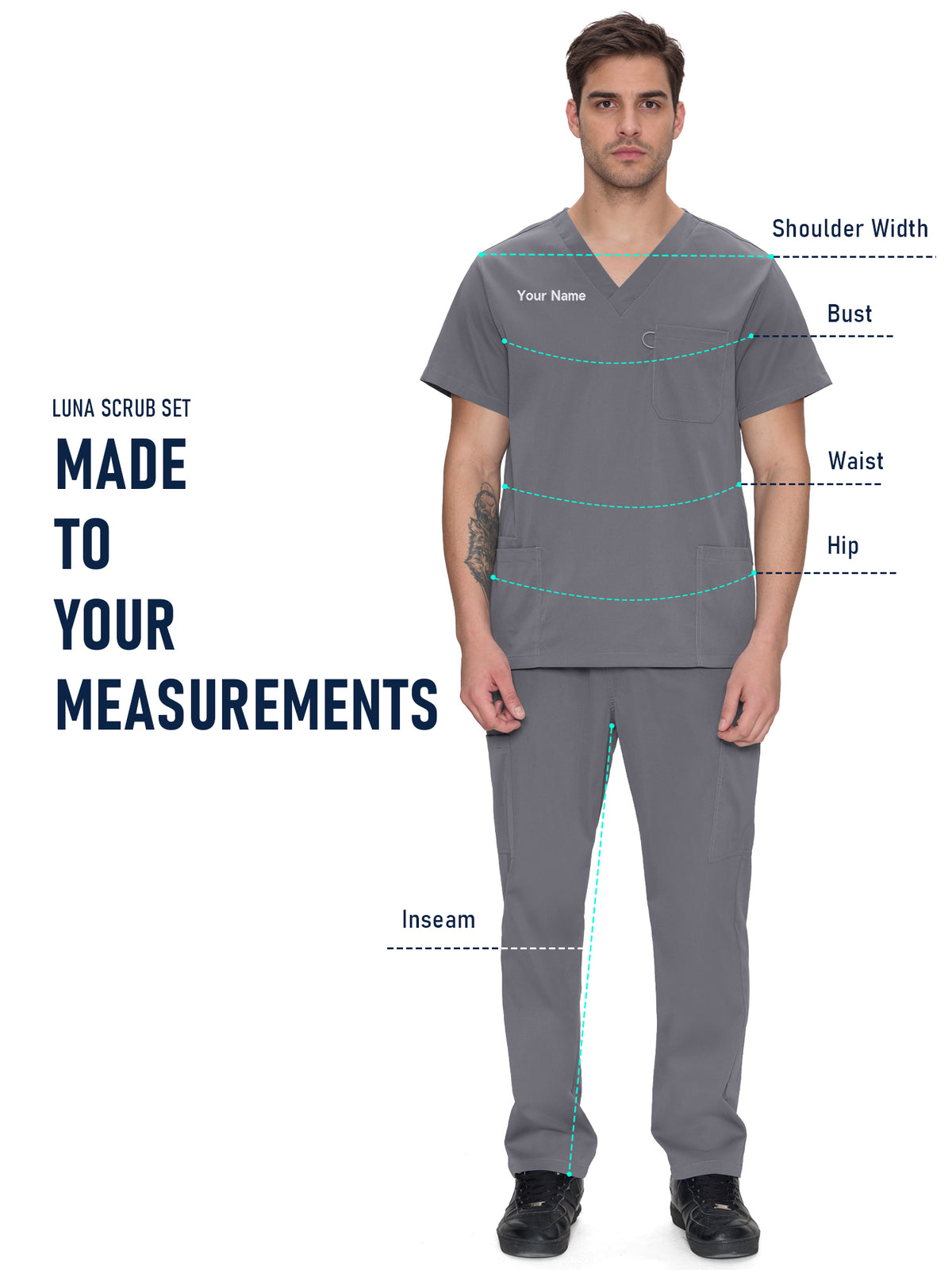 Orion Made-to-Measure Straight-Leg Scrub Set Package