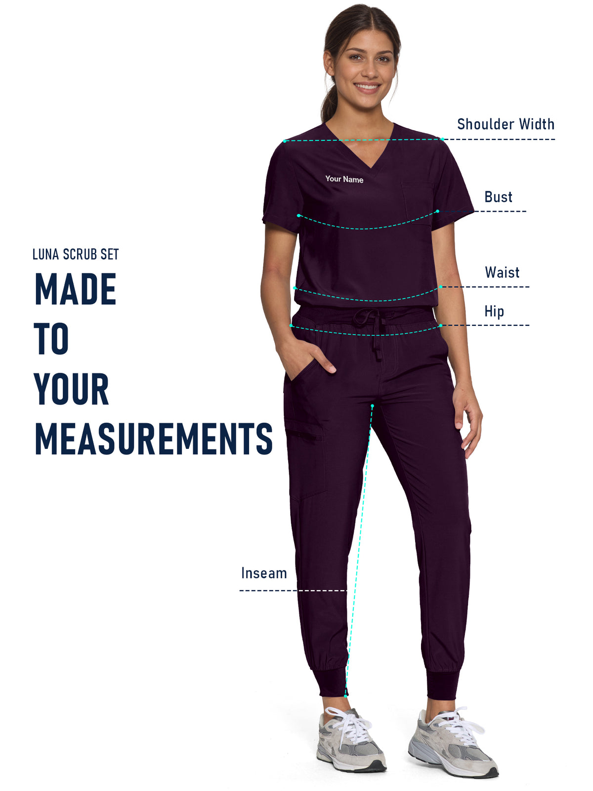 Luna Custom Scrub Set, Tailor-Made, Multi-item Package (Customized by Time)