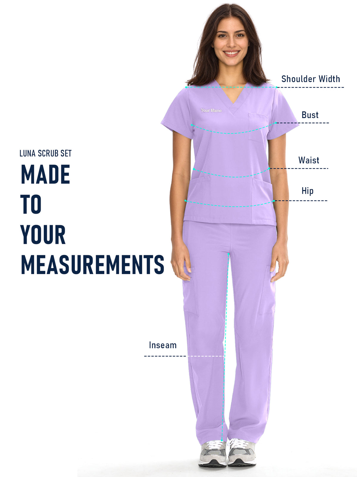 Dawn Dusk Made-to-Measure Straight-Leg Scrub Set Package