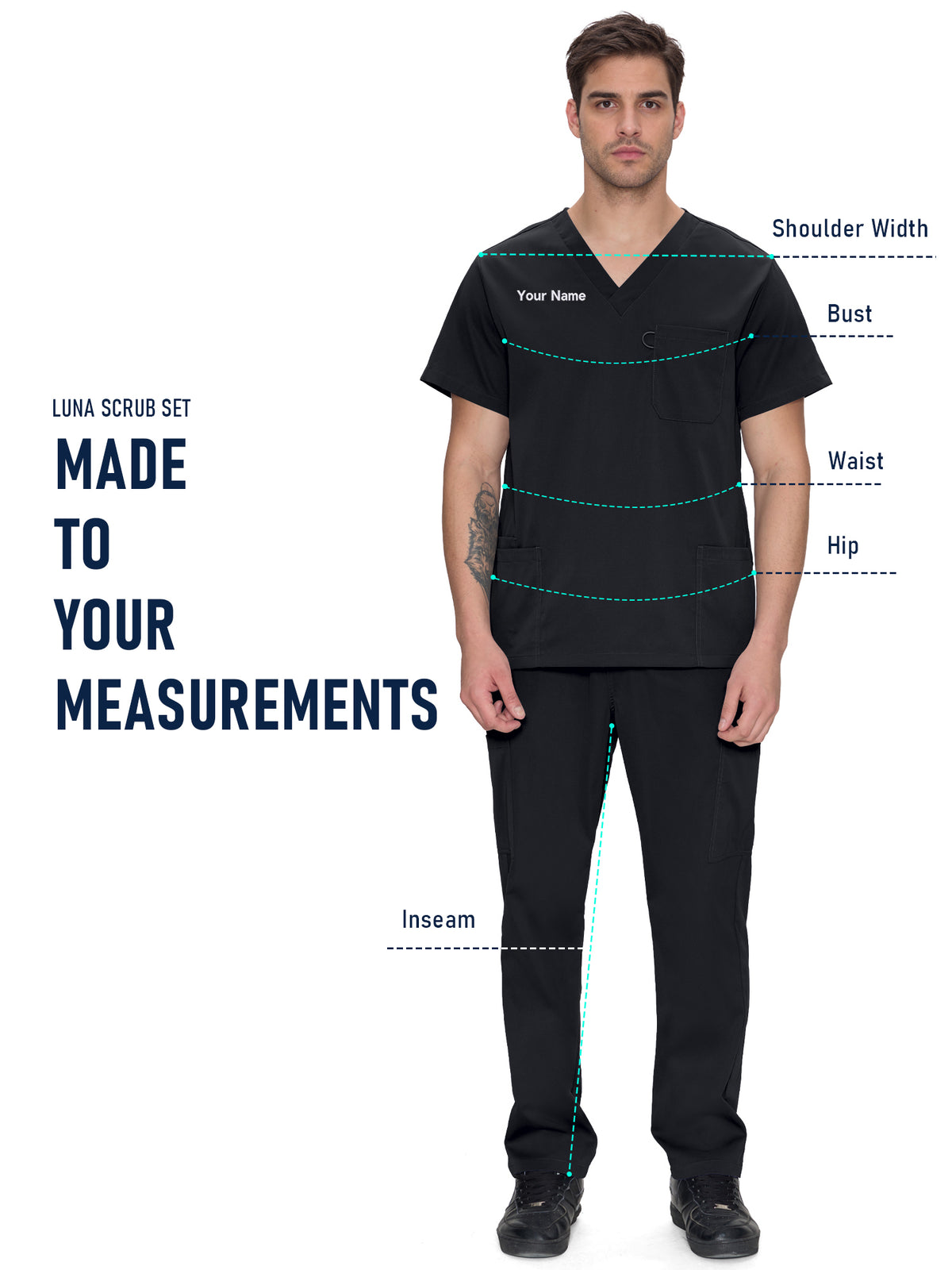 Orion Made-to-Measure Straight-Leg Scrub Set Package