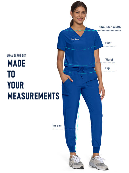 Luna Custom Scrub Set, Tailor-Made, Multi-item Package (Customized by Time)