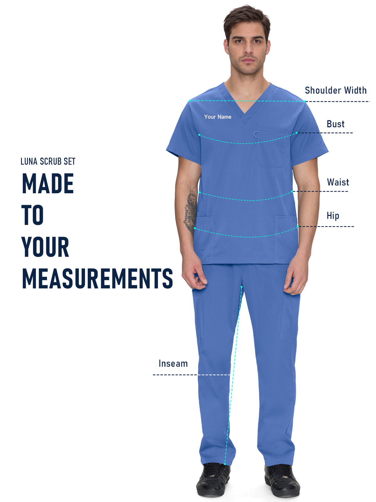 Orion Made-to-Measure Straight-Leg Scrub Set Package