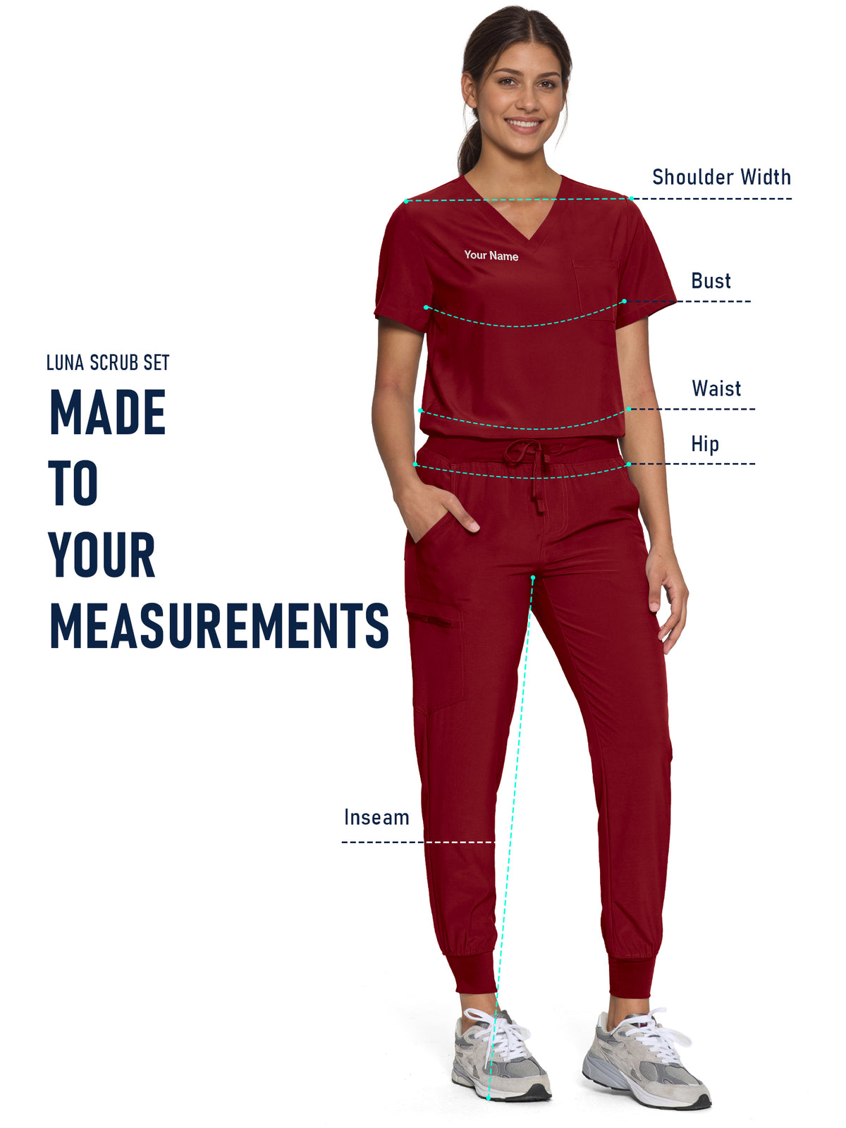 Luna Made-to-Measure Jogger Scrub Set Package
