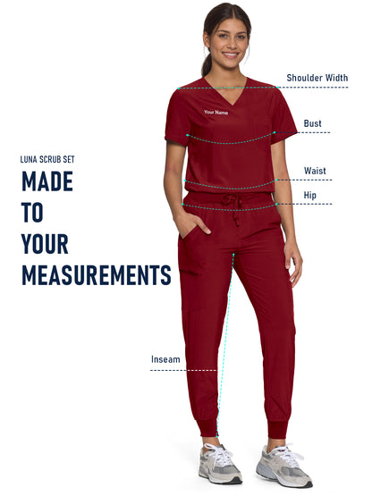 Luna Custom Scrub Set, Tailor-Made, Multi-item Package (Customized by Time)