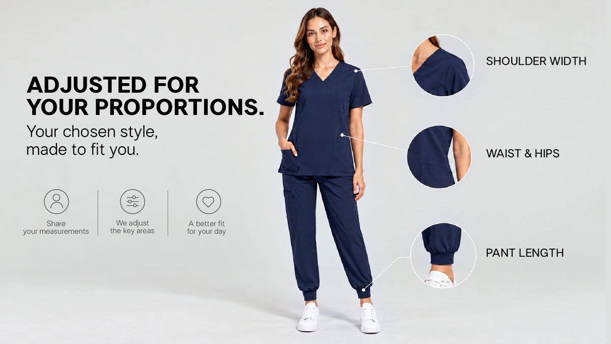 Dawn Dusk Made-to-Measure Straight-Leg Scrub Set Package