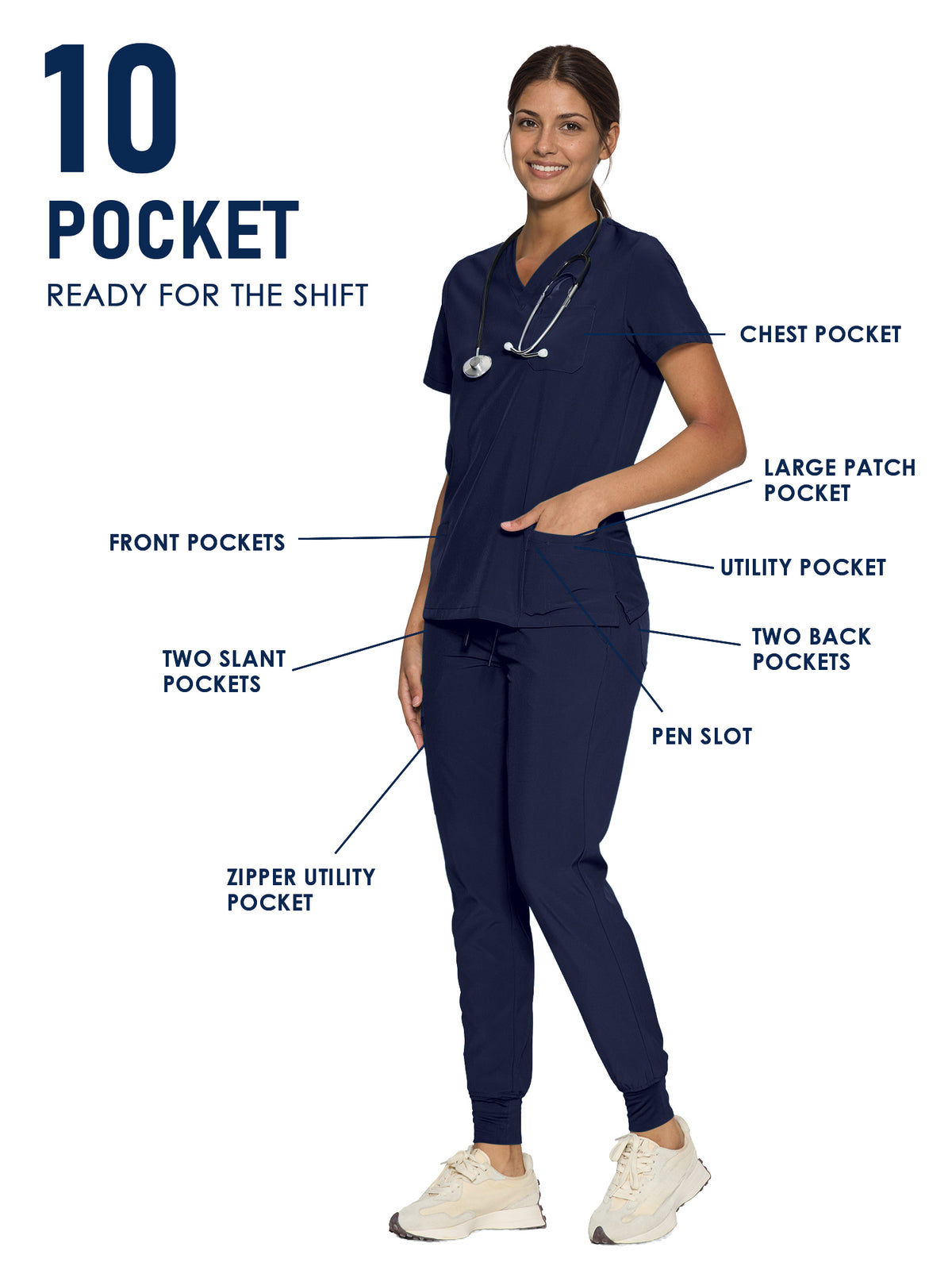 Luna Made-to-Measure Jogger Scrub Set Package