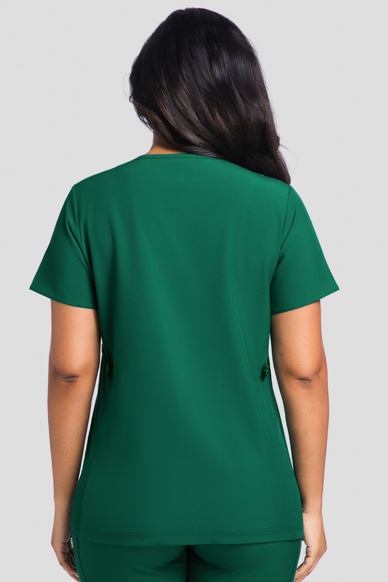 Maternity Scrub Top - V-Neck Shirt, Workwear Pregnancy Scrubs with 2 Pockets