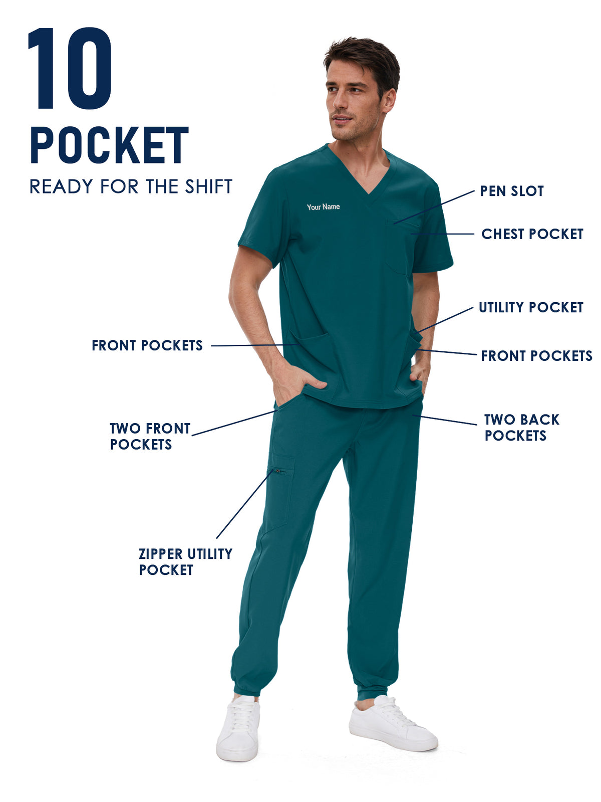Lunar Made-to-Measure Jogger Scrub Set Package
