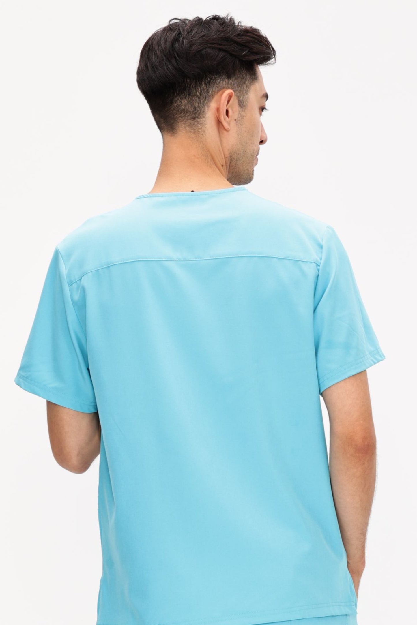 COZYFIT  V-Neck Scrubs Tops with 3 Pockets for Men