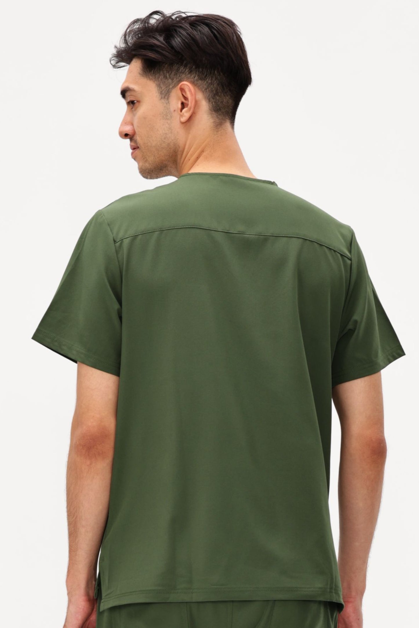 COZYFIT  V-Neck Scrubs Tops with 3 Pockets for Men