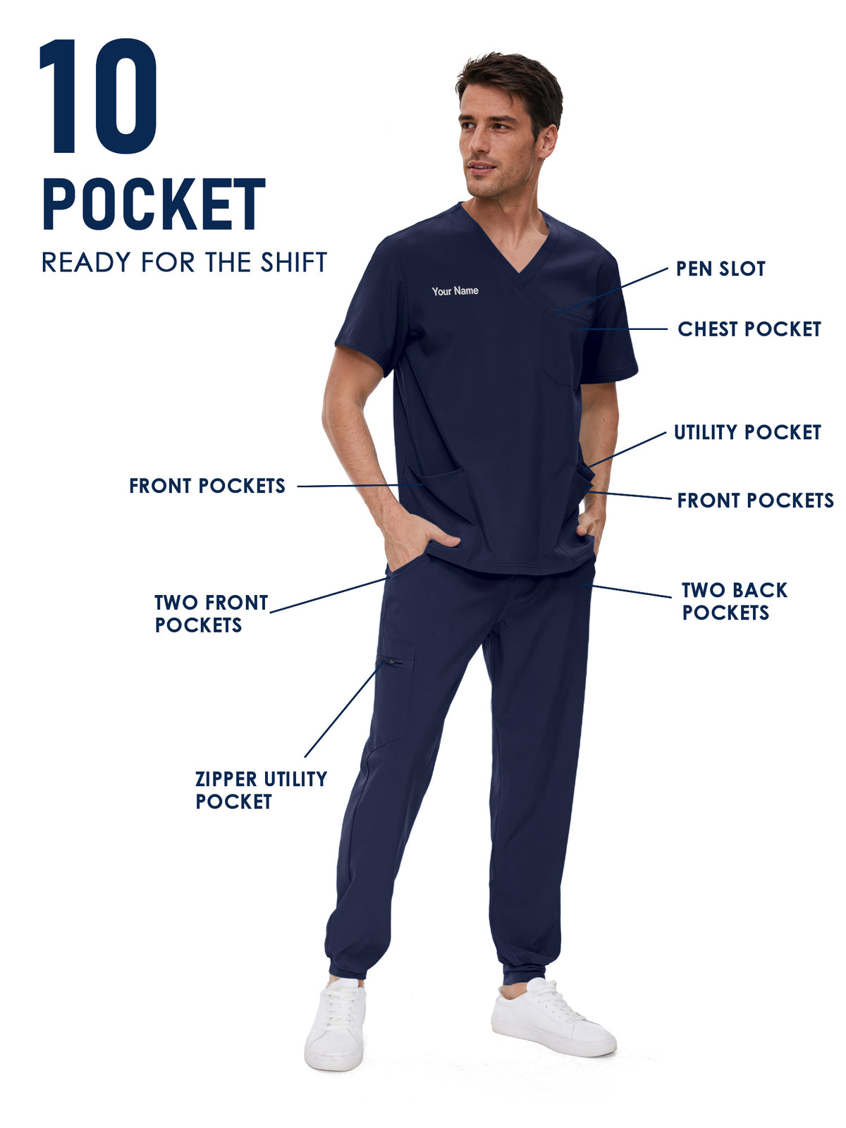 Lunar Made-to-Measure Jogger Scrub Set Package
