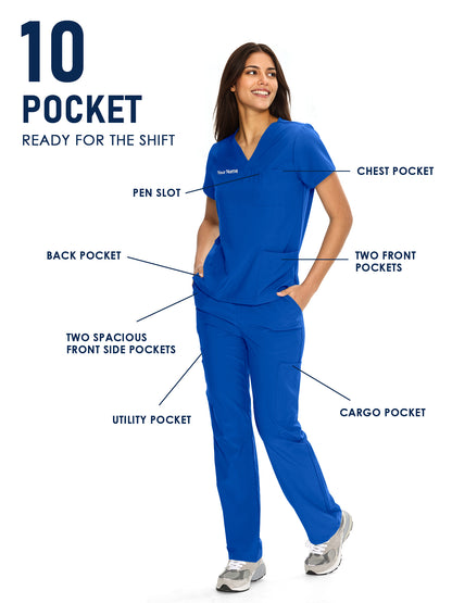 Dawn Dusk Made-to-Measure Straight-Leg Scrub Set Package