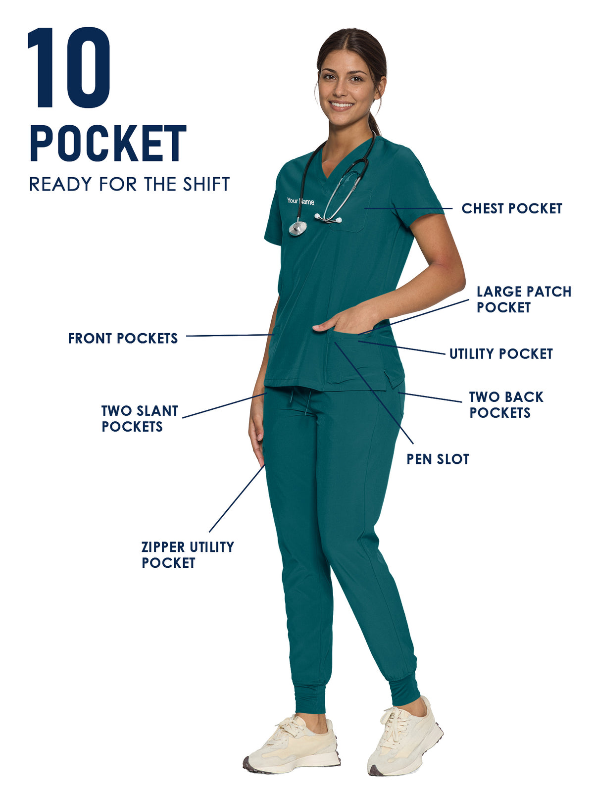 Luna Made-to-Measure Jogger Scrub Set Package