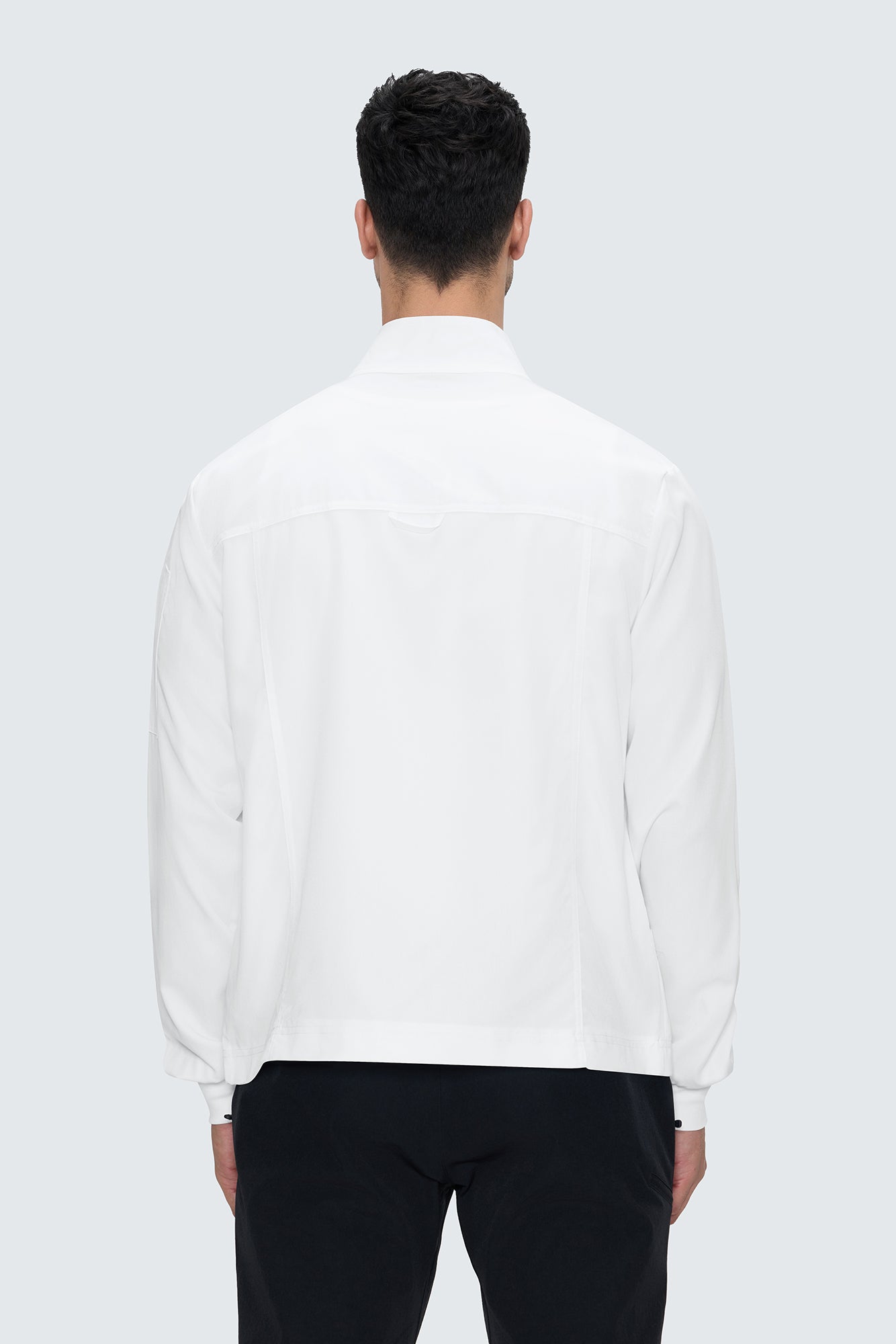 Scrub Jacket Men, Zip Front Men's Medical Scrub Jacket with 5 Pockets, Soft Stretch Fabric