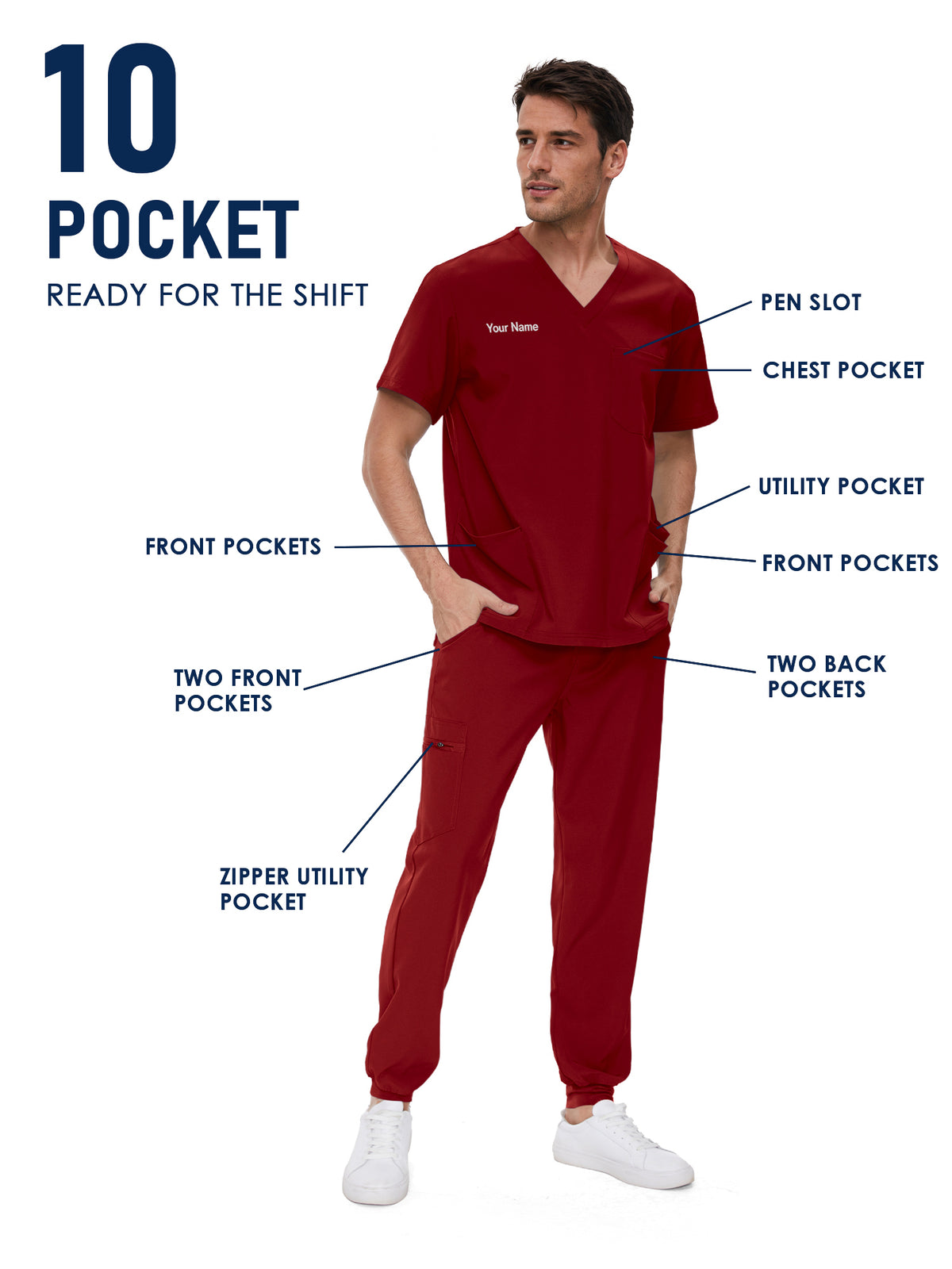 Lunar Made-to-Measure Jogger Scrub Set Package