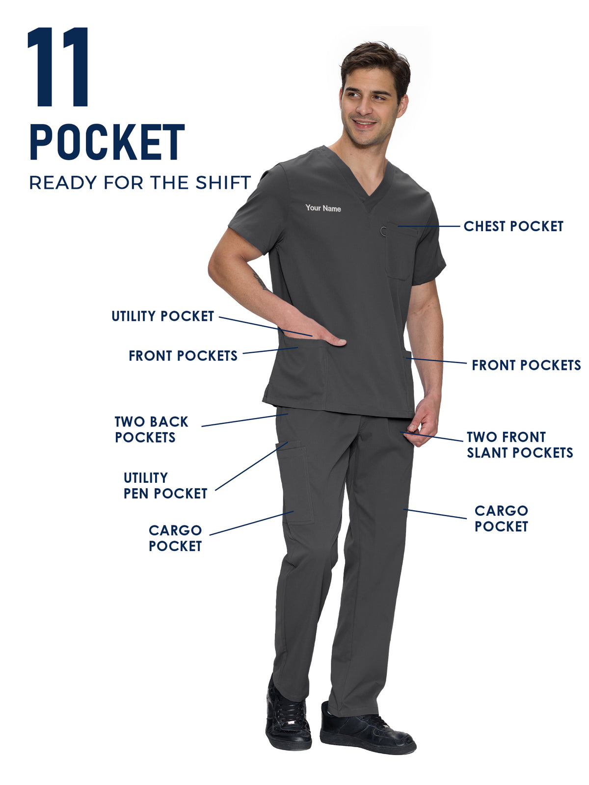 Orion Made-to-Measure Straight-Leg Scrub Set Package