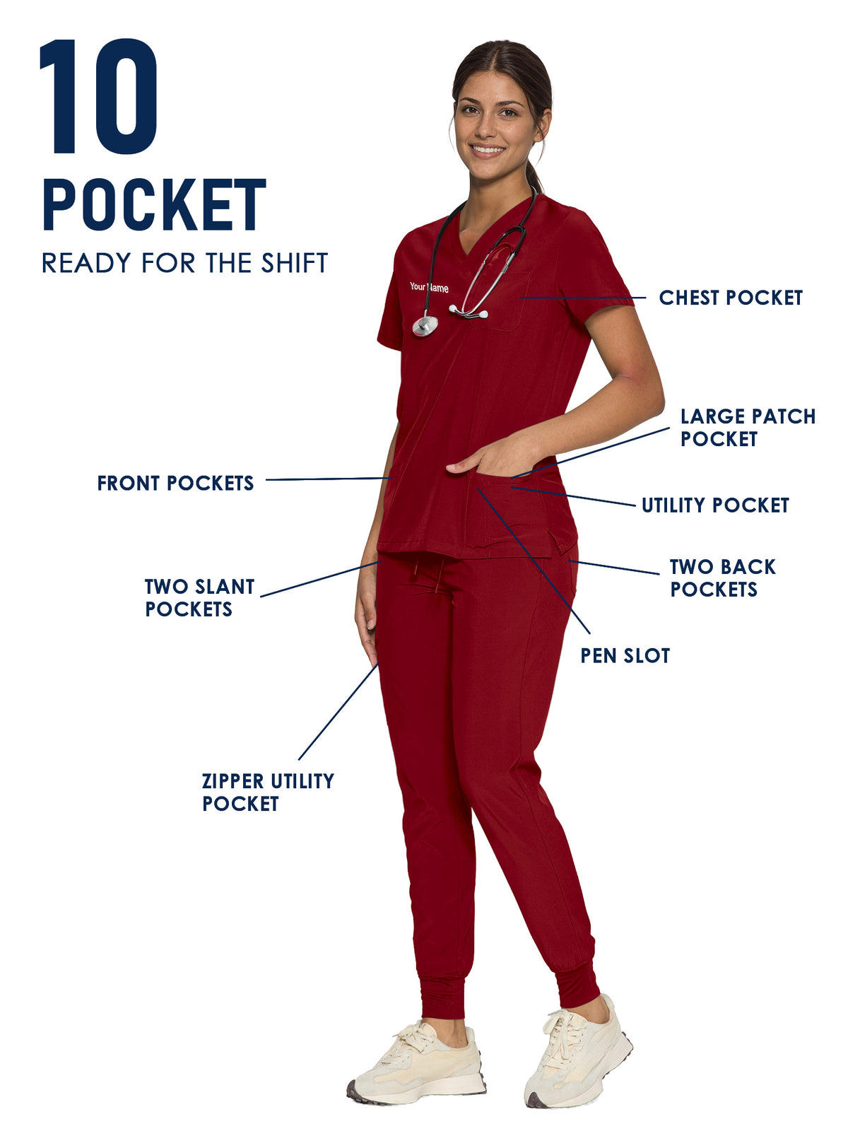 Luna Made-to-Measure Jogger Scrub Set Package