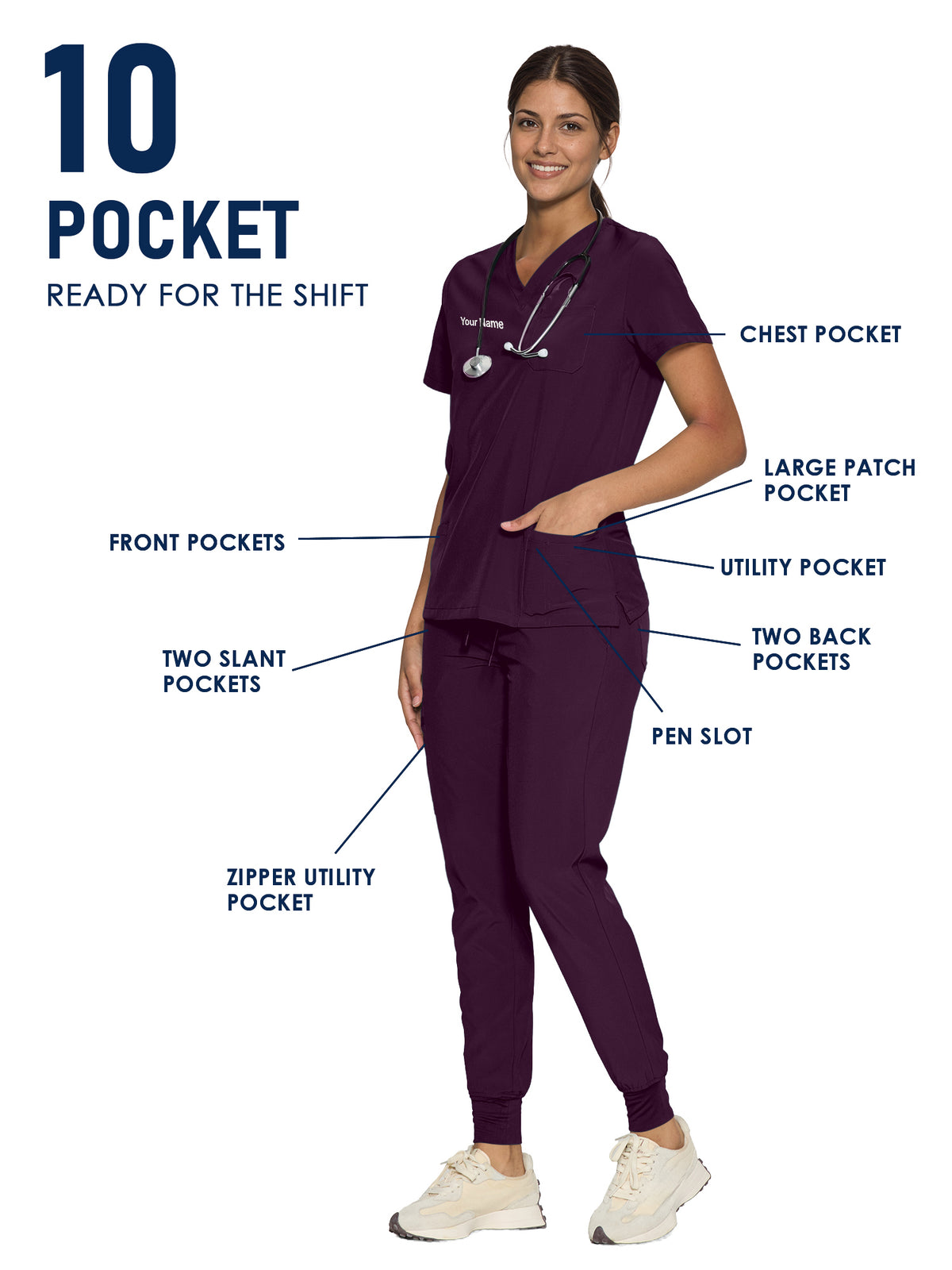 Luna Made-to-Measure Jogger Scrub Set Package