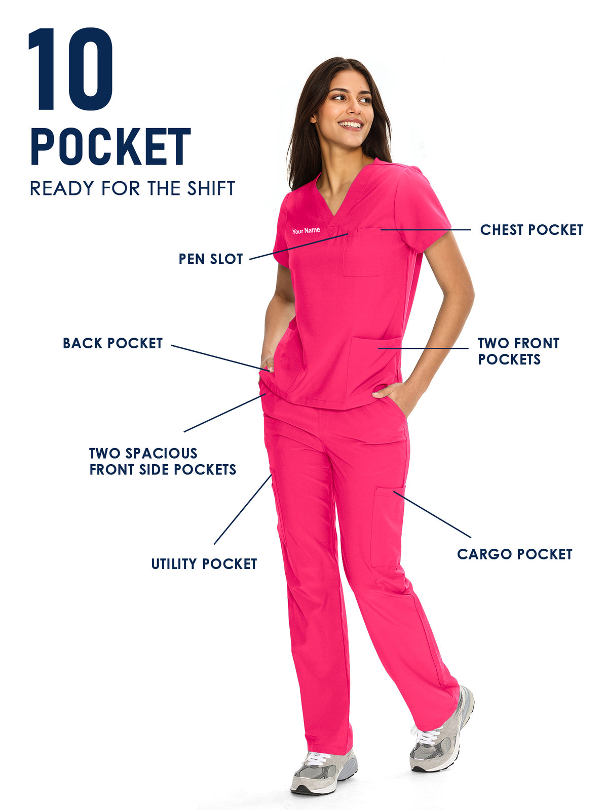 Dawn Dusk Made-to-Measure Straight-Leg Scrub Set Package