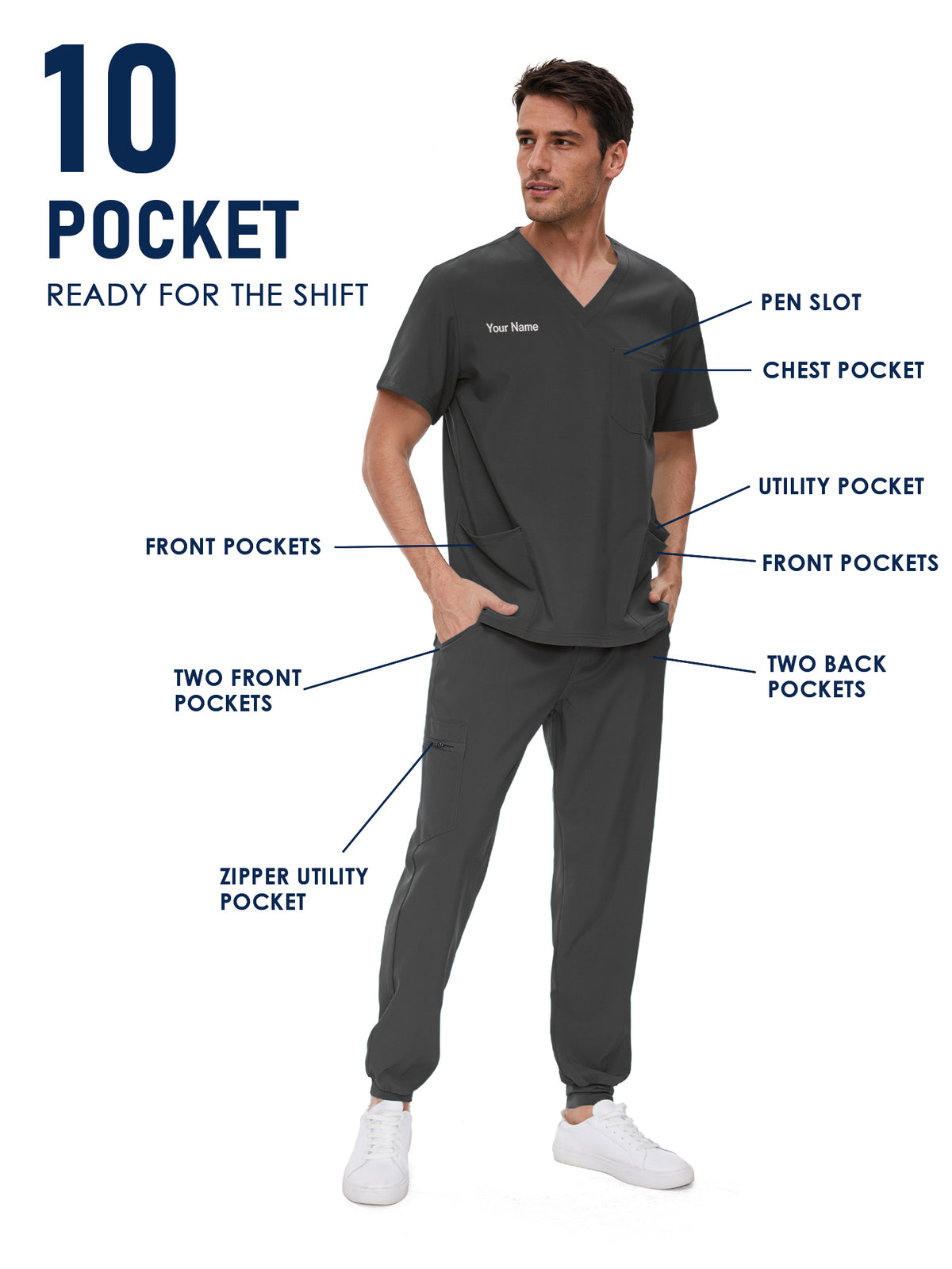 Lunar Made-to-Measure Jogger Scrub Set Package
