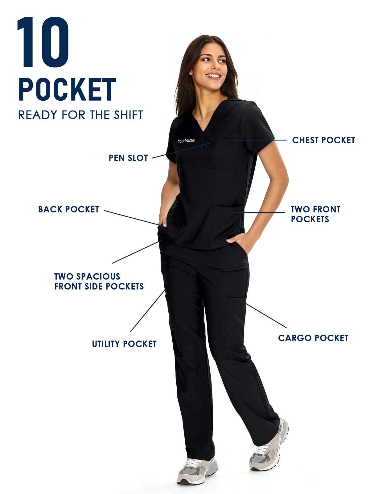 Dawn Dusk Made-to-Measure Straight-Leg Scrub Set Package