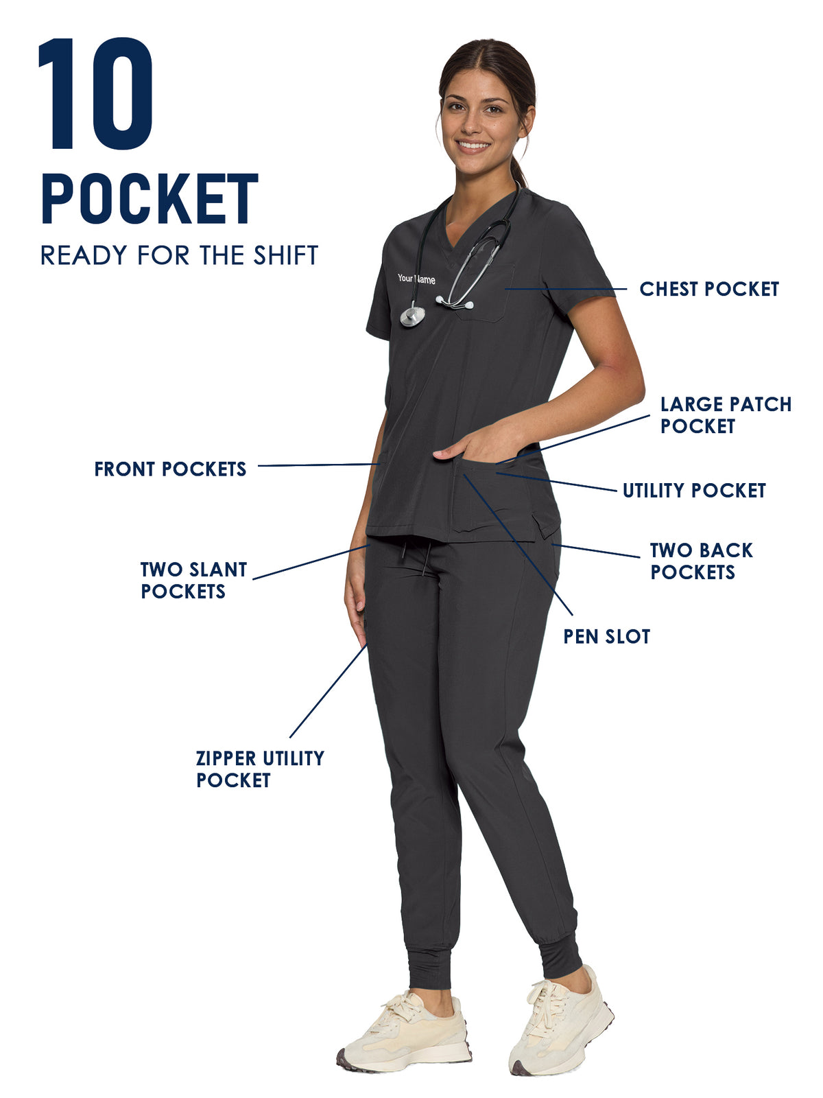Luna Made-to-Measure Jogger Scrub Set Package