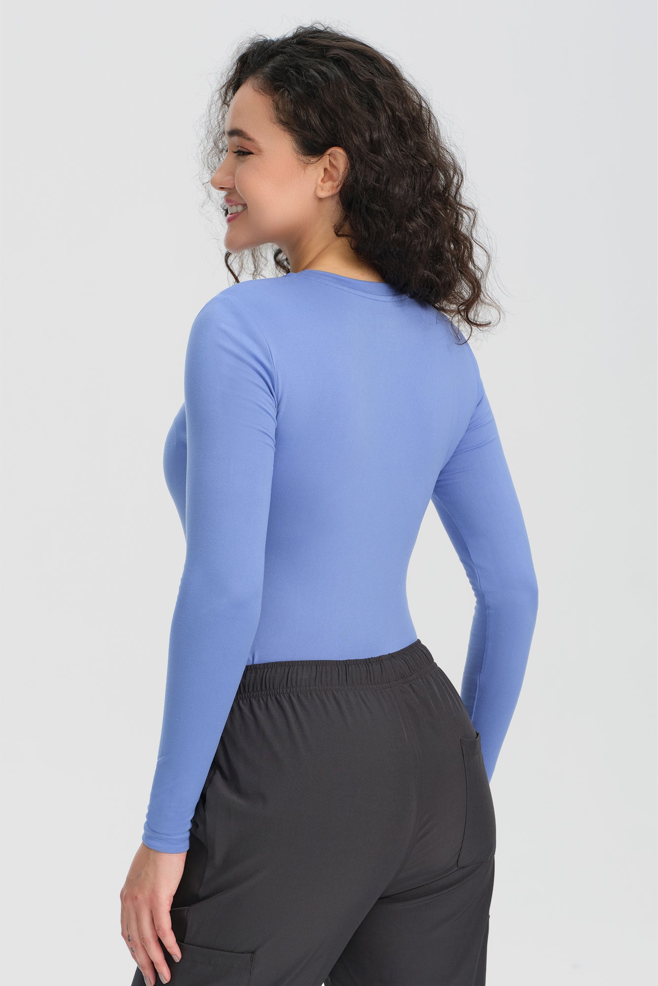 COZYFIT Scrub Undershirts Long Sleeve Women - Underscrub Comfort Tee