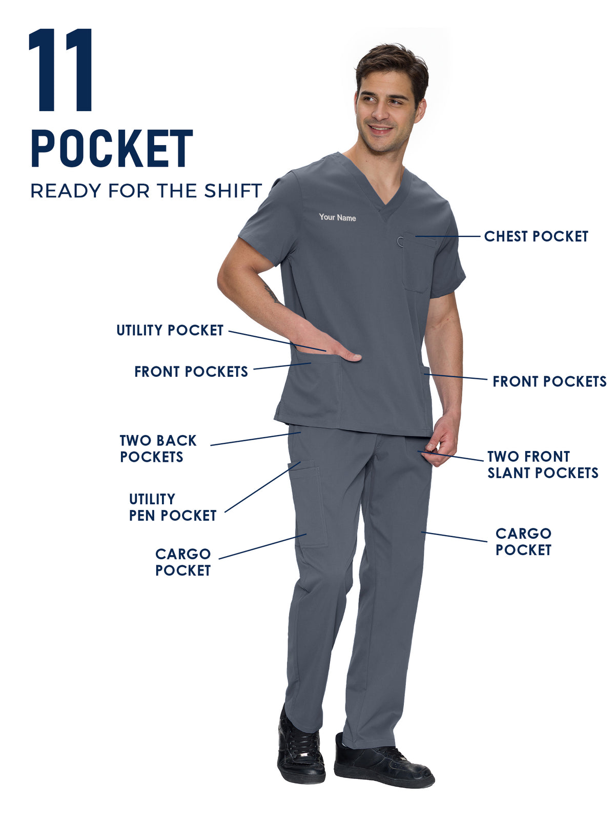 Orion Made-to-Measure Straight-Leg Scrub Set Package