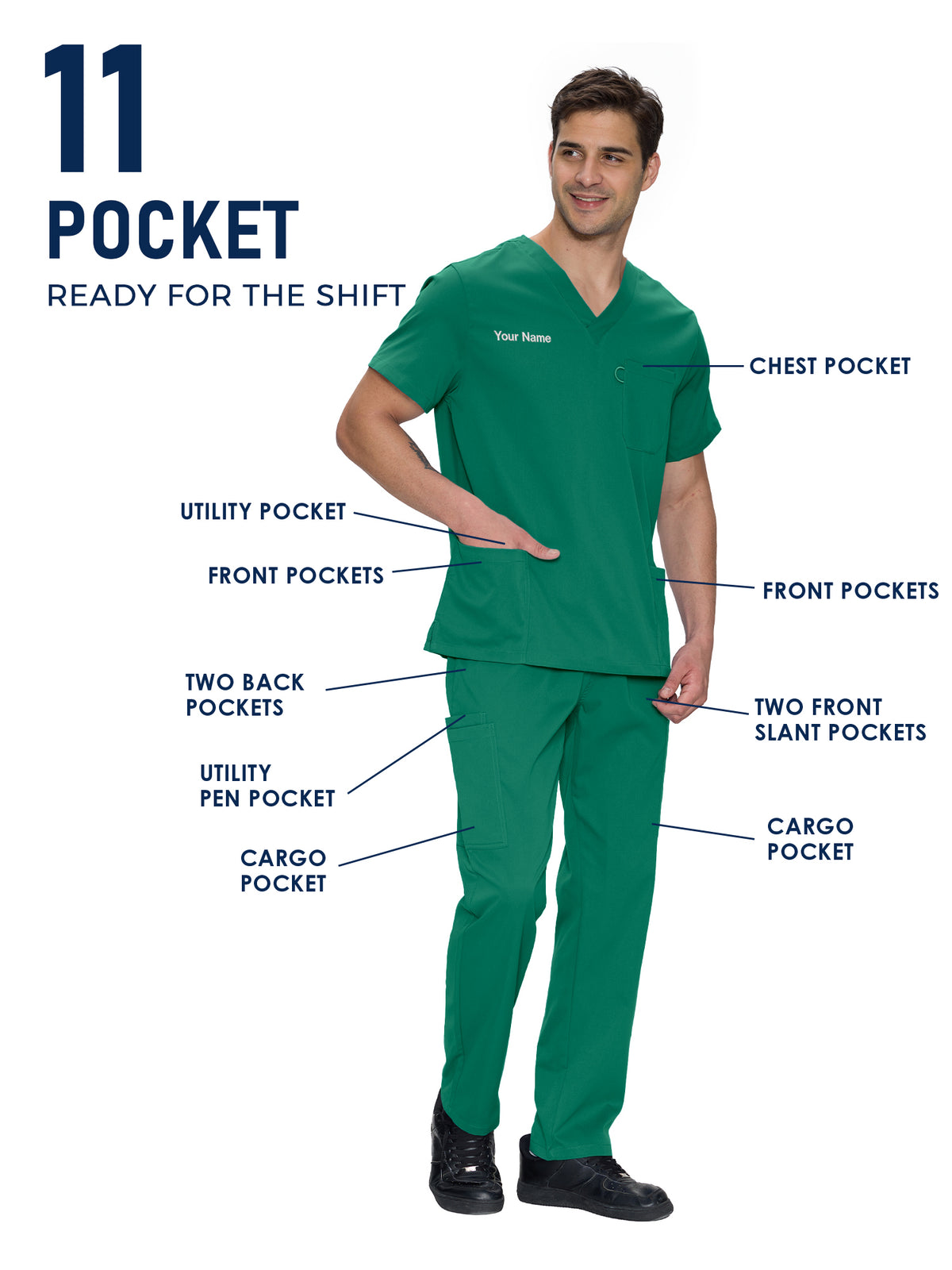 Orion Made-to-Measure Straight-Leg Scrub Set Package