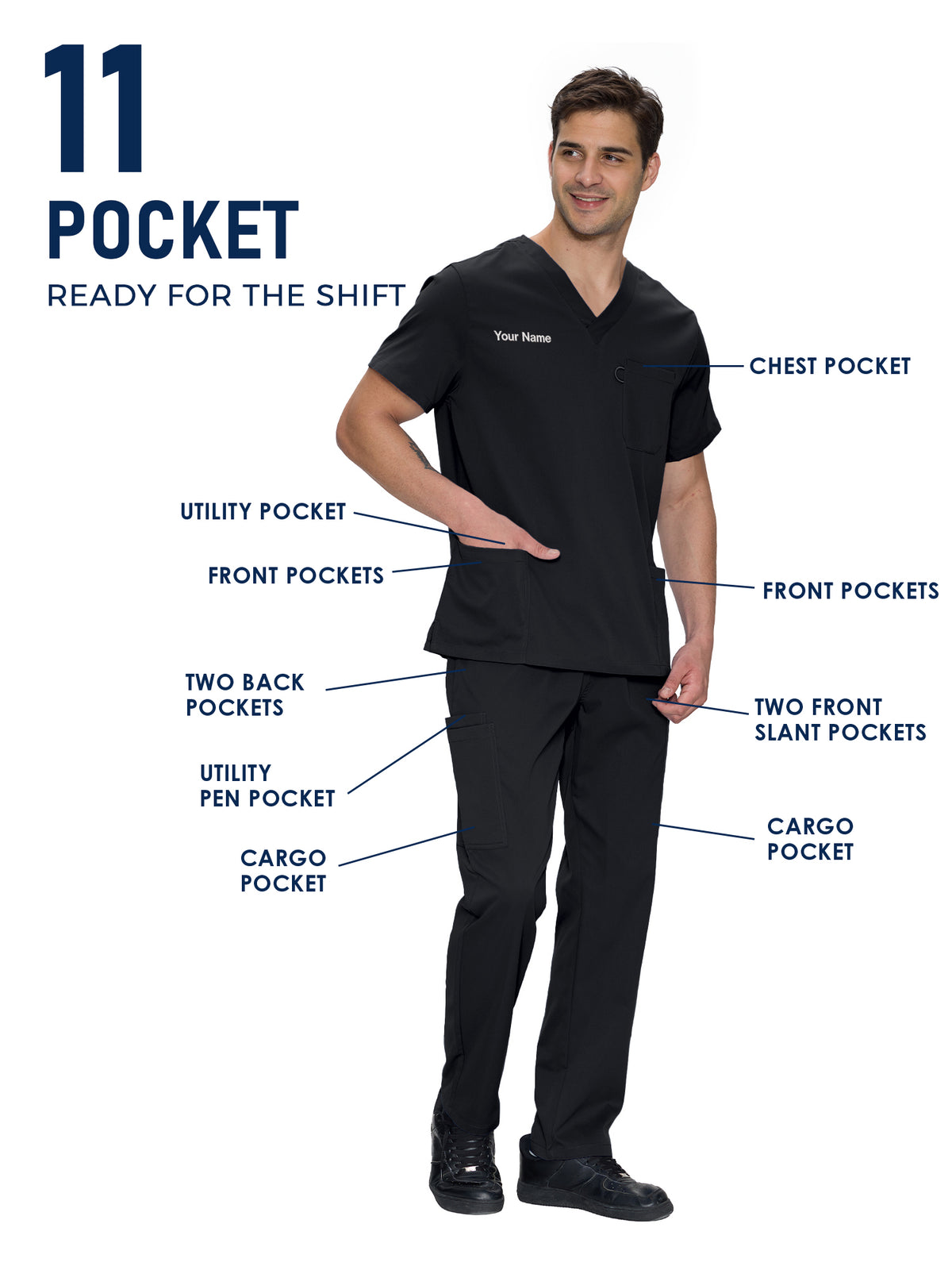 Orion Made-to-Measure Straight-Leg Scrub Set Package