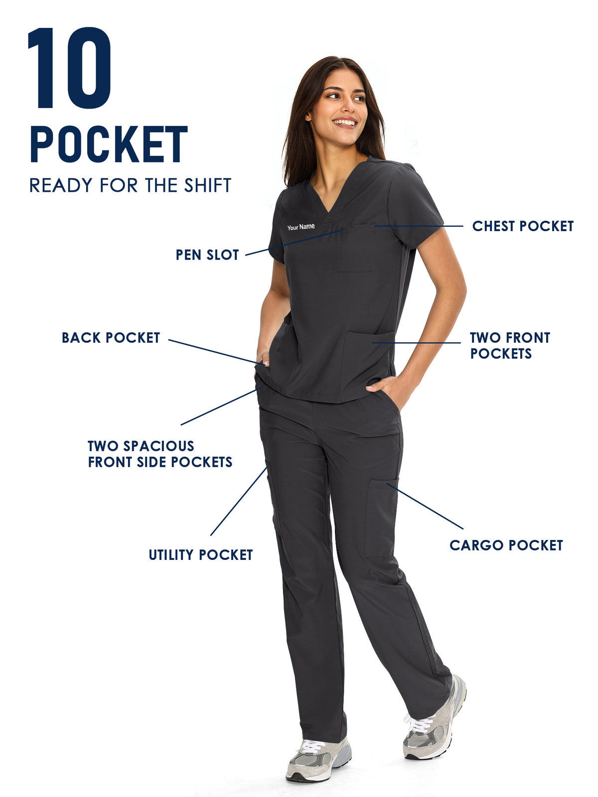 Dawn Dusk Made-to-Measure Straight-Leg Scrub Set Package